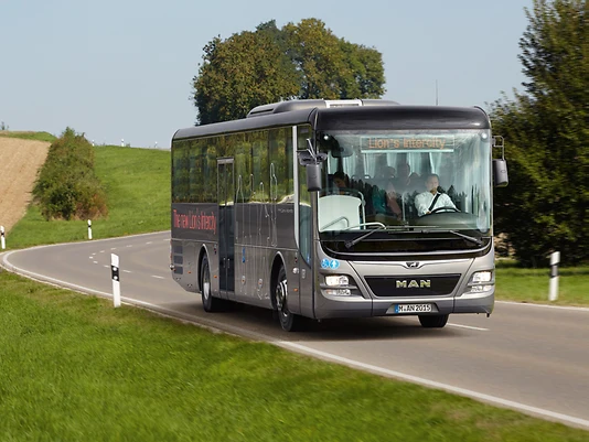 MAN Lion’s Intercity може гнучко використовуватися для трансферних перевезень
